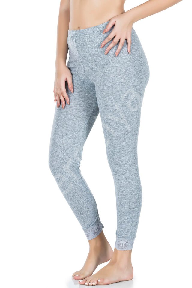 Paçası Dantelli Kadın Tayt 422