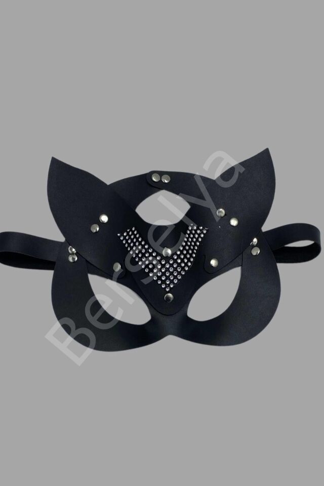 Taşlı Deri Haerness Sexi Maske 700947
