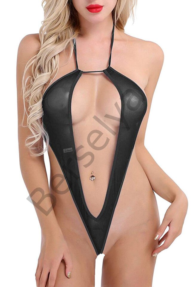 Kadın Siyah Renk Transparan Fantezi İç Giyim