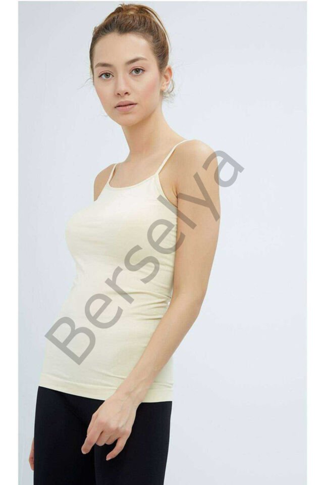 Elite Life Kadın İp Askılı İz Yapmaz Uzun  Atlet 846 L-XL - TEN