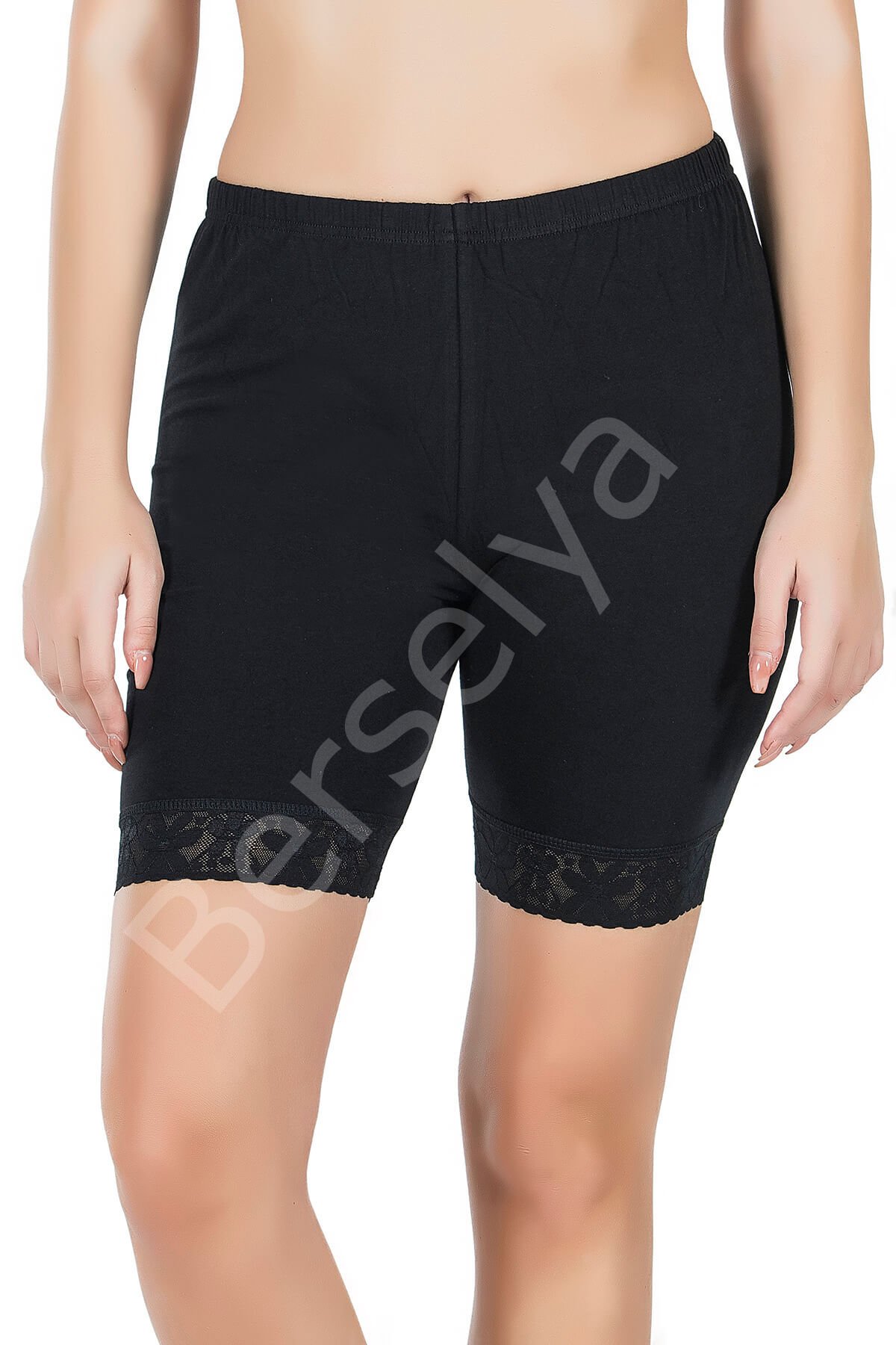 Paçası Dantelli Dizüstü Kadın Tayt 415