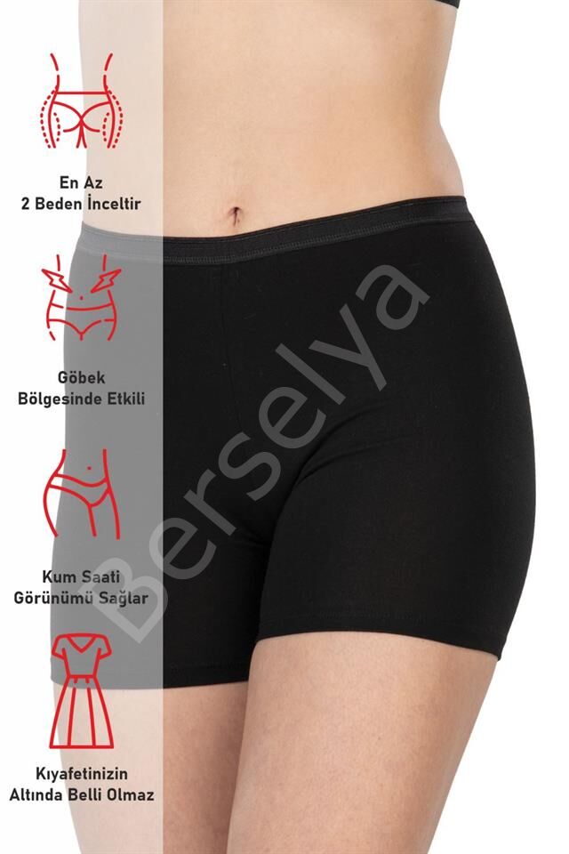 Siyah Emay 1430 Modal Cotton Mini Tayt