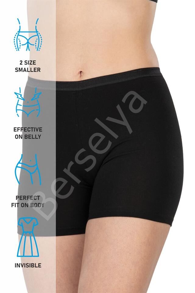 Siyah Emay 1430 Modal Cotton Mini Tayt