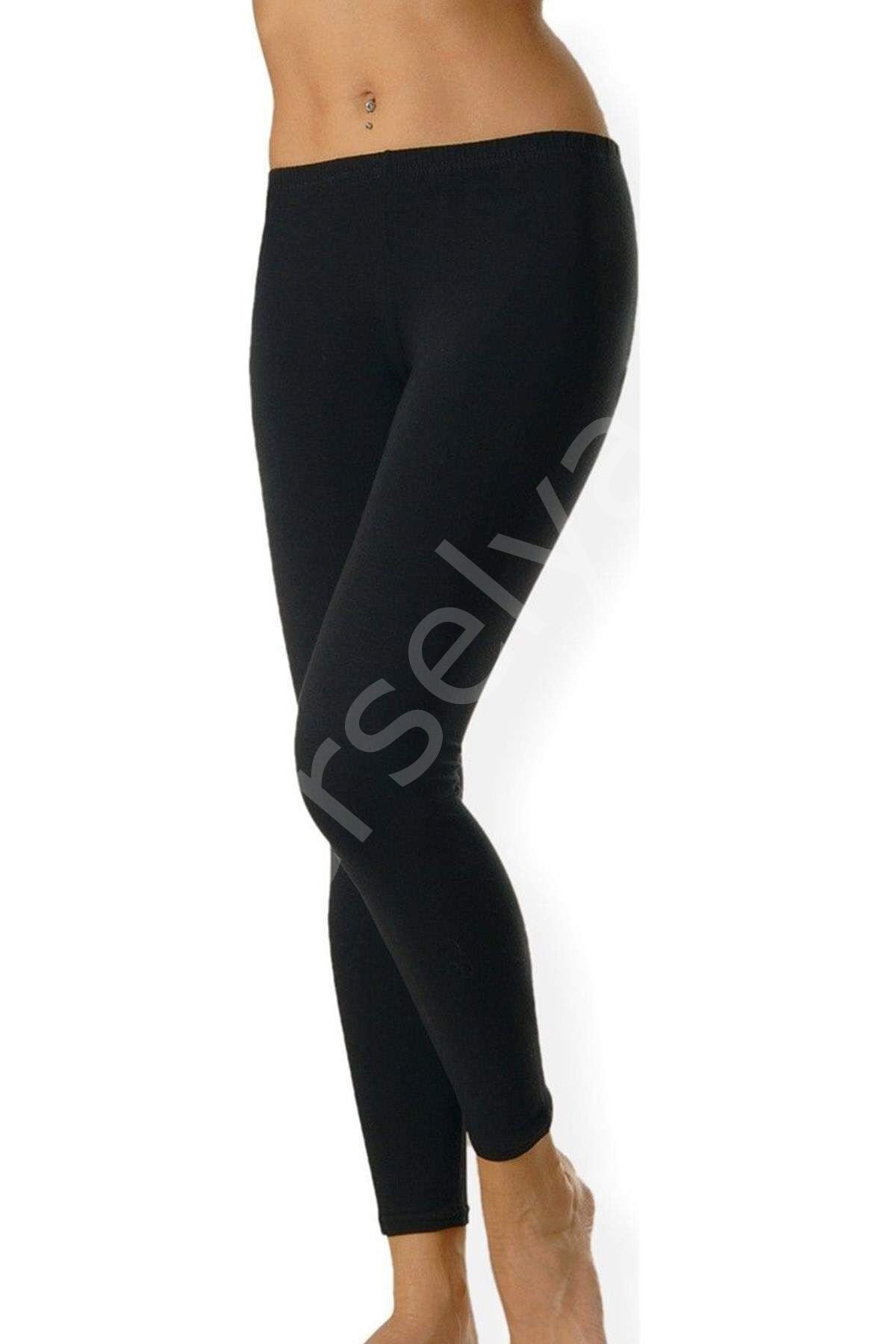 Kadın Uzun Tayt Siyah - 3009A