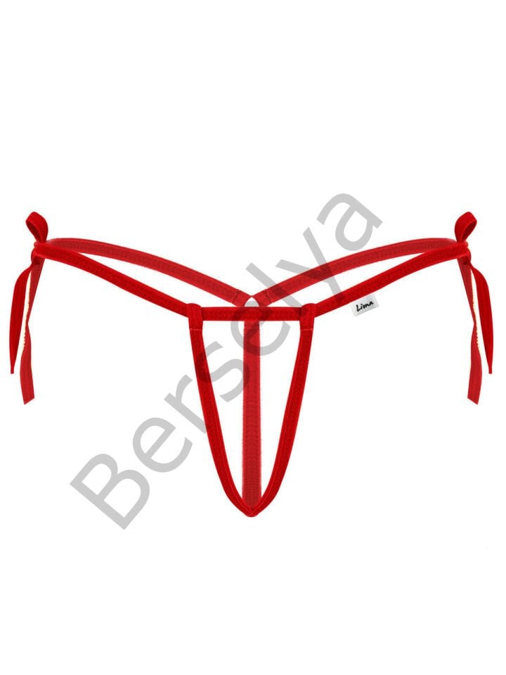 Kırmızı İpli Kadın Büyük Beden Fantazi G String