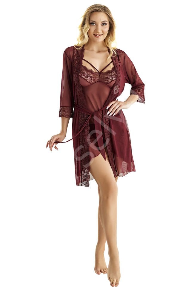 Bralet Seksi Gecelik Sabahlık Takım  9090