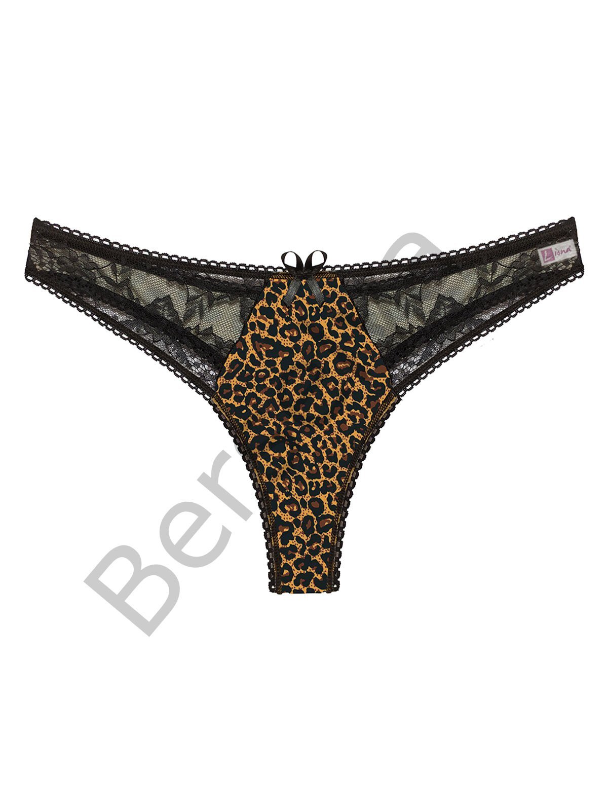 Büyük Beden Leopar Desenli Fantazi G String Bato Külot