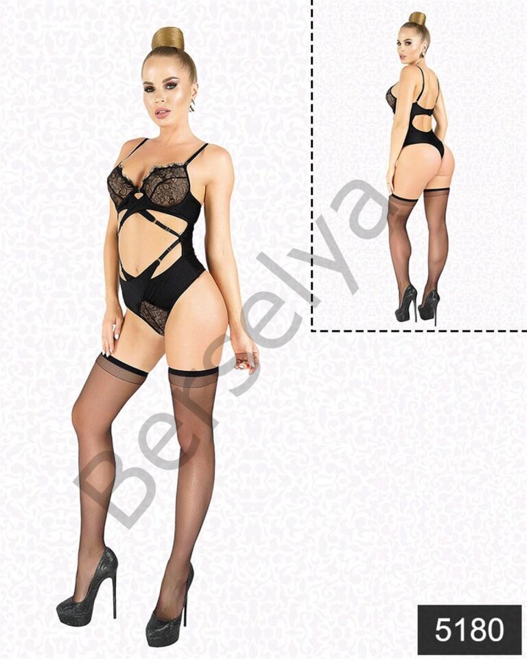 Dantelli Balenli Fantezi Body