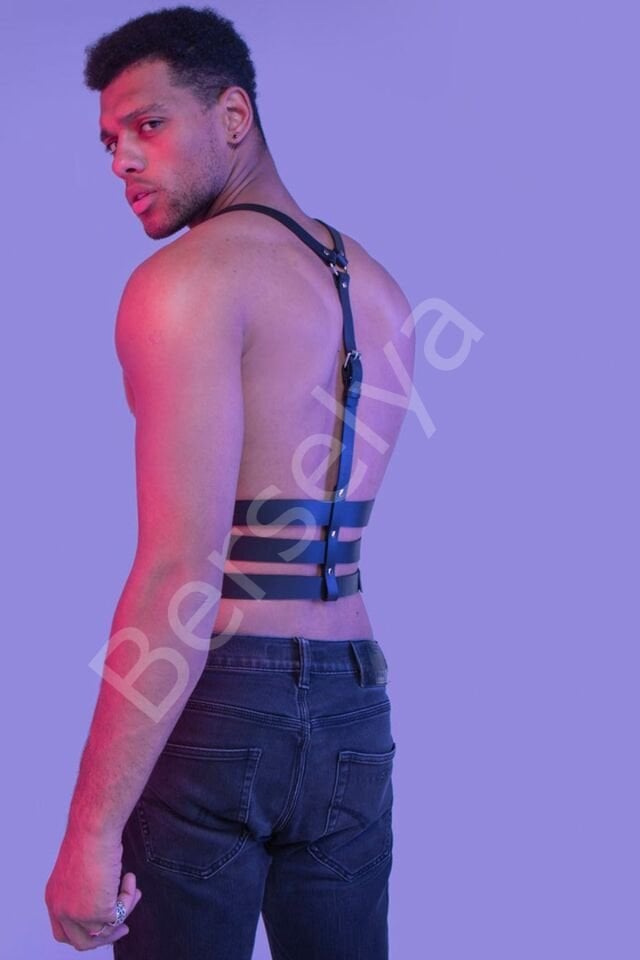 Askılı Erkek  Fantazi Harness Büstiyer 1160