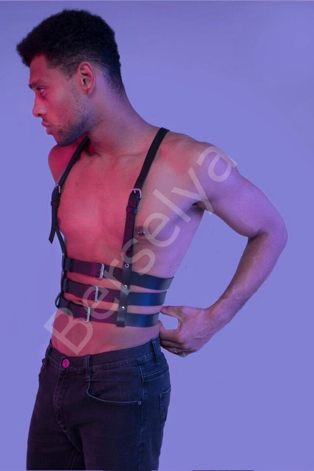 Askılı Erkek  Fantazi Harness Büstiyer 1160