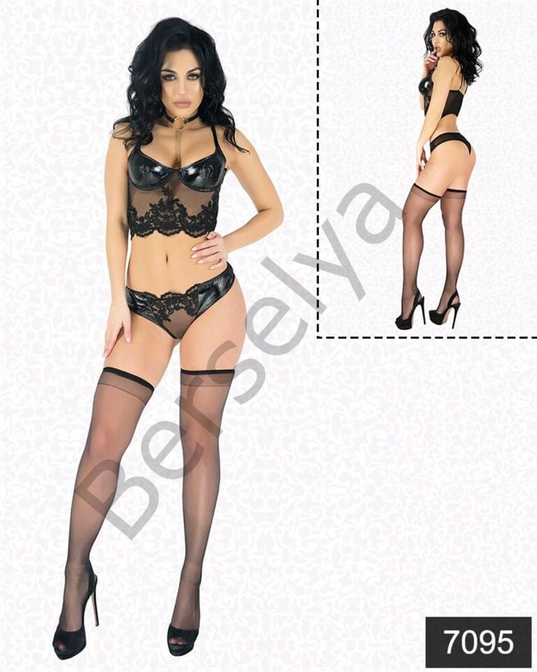 Güpürlü Parlak Lateks Takım