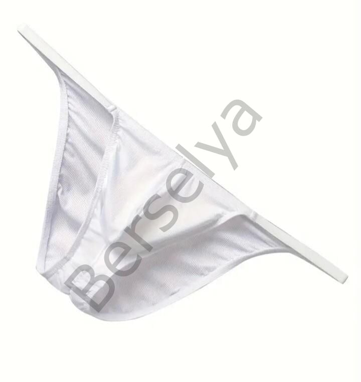 Erkek  Beyaz Büzgülü Slip İç Giyim