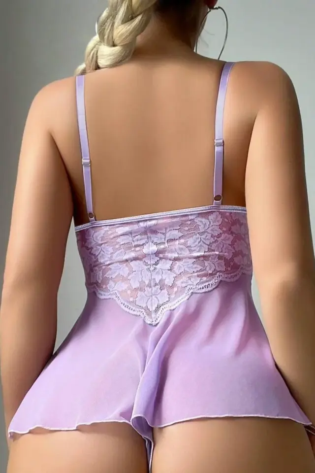 Lila Serenity Tül Babydoll 66606