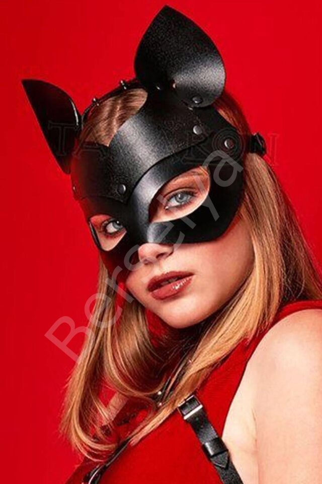 Deri Maske Siyah Aksesuar 0227