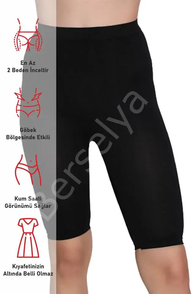 Siyah Emay 3856 Soft Kapri Tayt