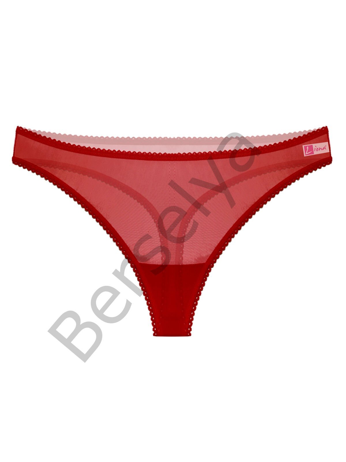 Büyük Beden Kadın Kırmızı Fantezi Bato Külot