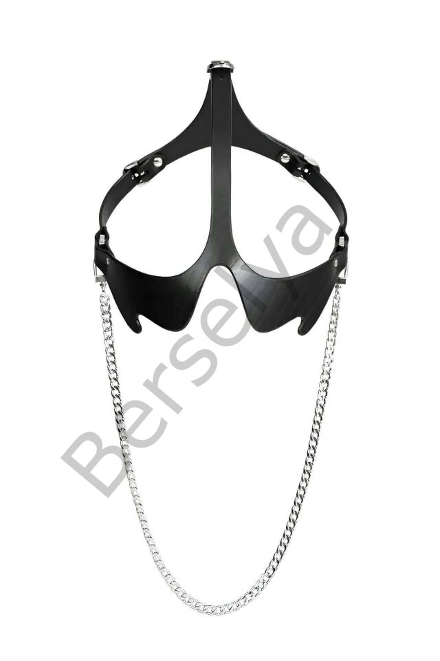 Zincirli Maske Detaylı Şık Korse Kemer, Şık Deri Kemer - Brf1136