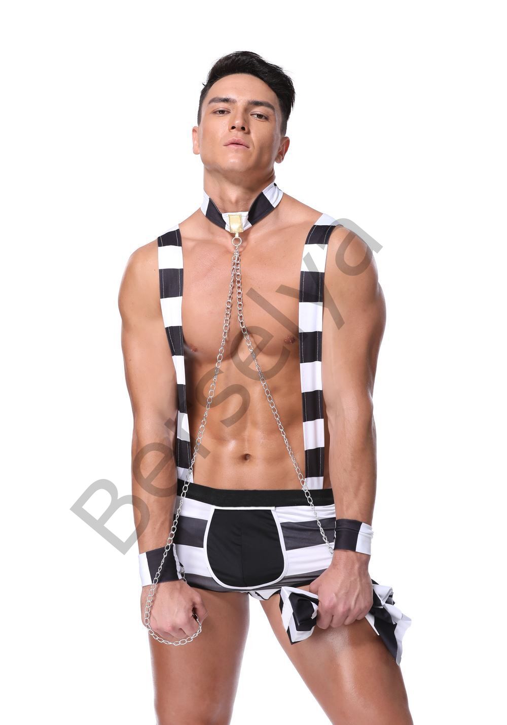 Mahkum Erkek Fantezi Kostüm 9008