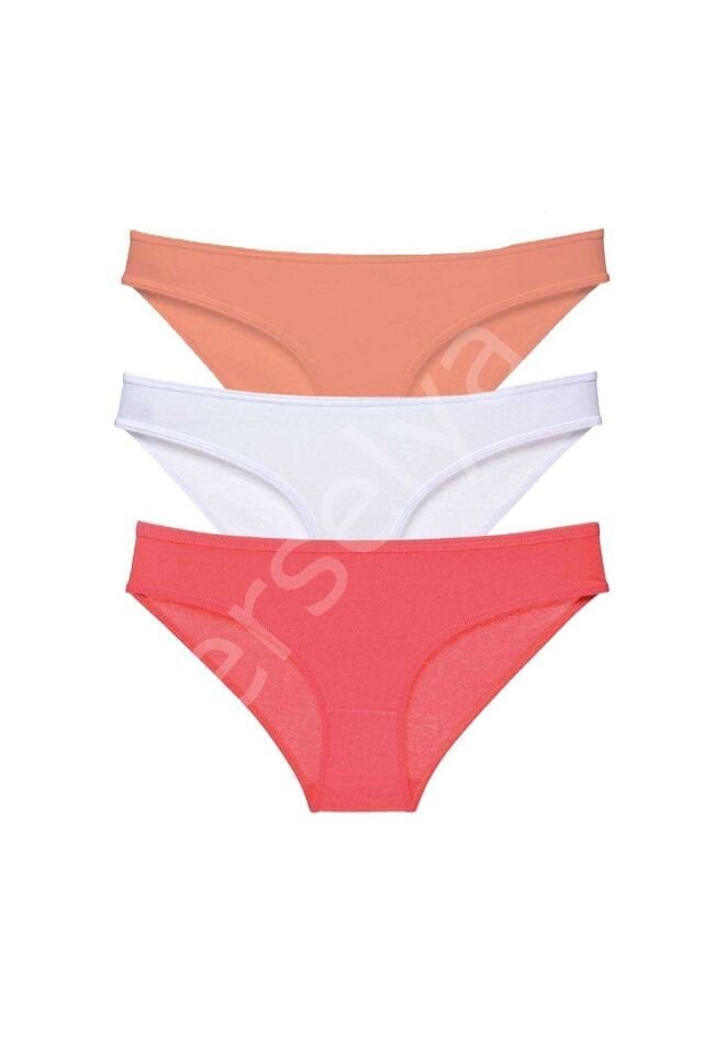 3 Adet Süper Eko Set Likralı Kadın Slip Külot 545