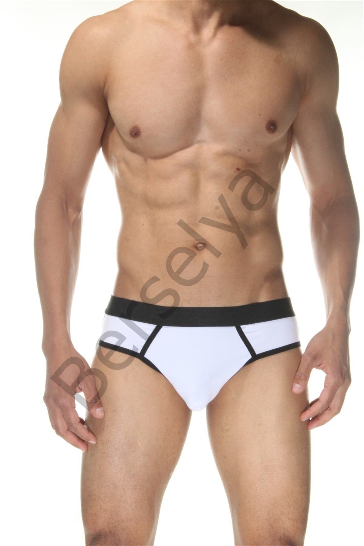 Beyaz Jockstrap Fantezi İç Giyim