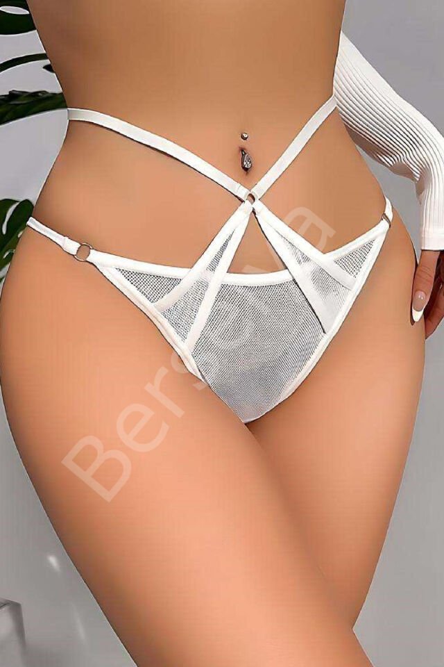 Kadın Fantezi İç Giyim Tanga Külot Perfect Fall 303 Beyaz