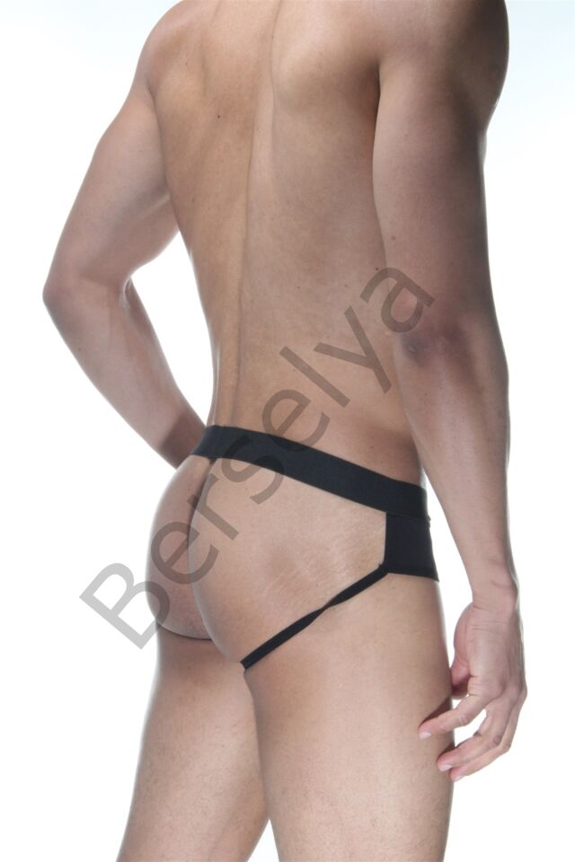 Siyah Jockstrap Fantezi İç Giyim