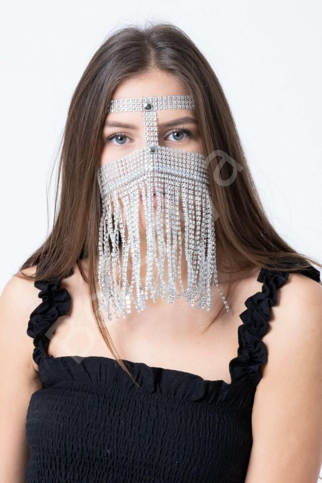 Taşlı Fantezi Maske 11100