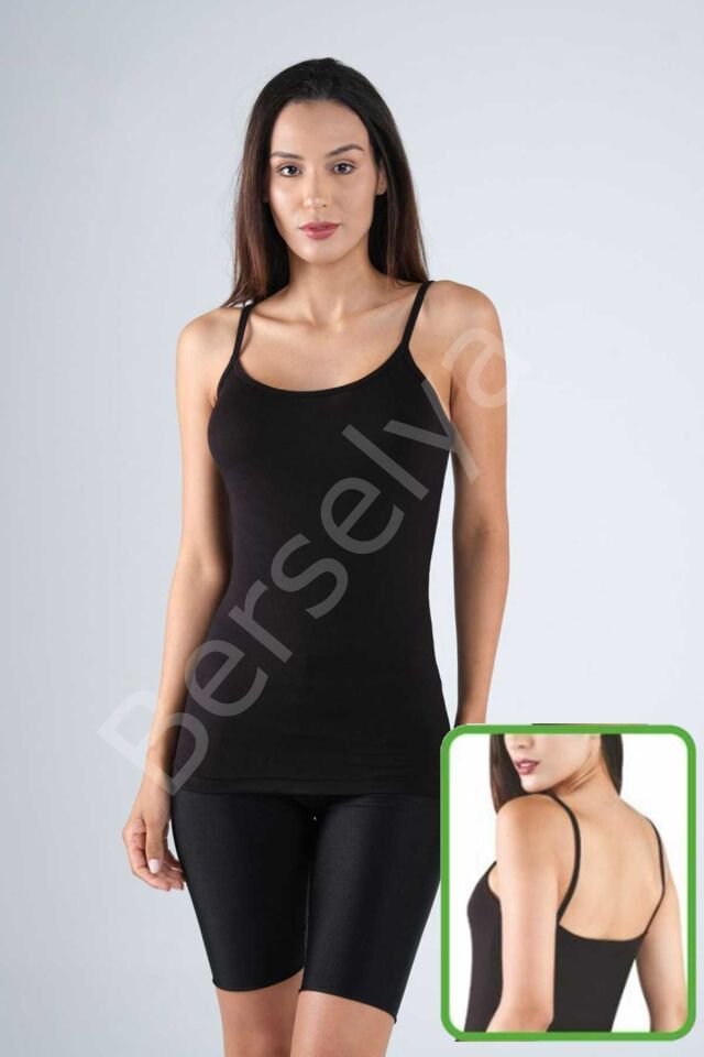 Bambu Kadın Askılı Atlet Beyaz