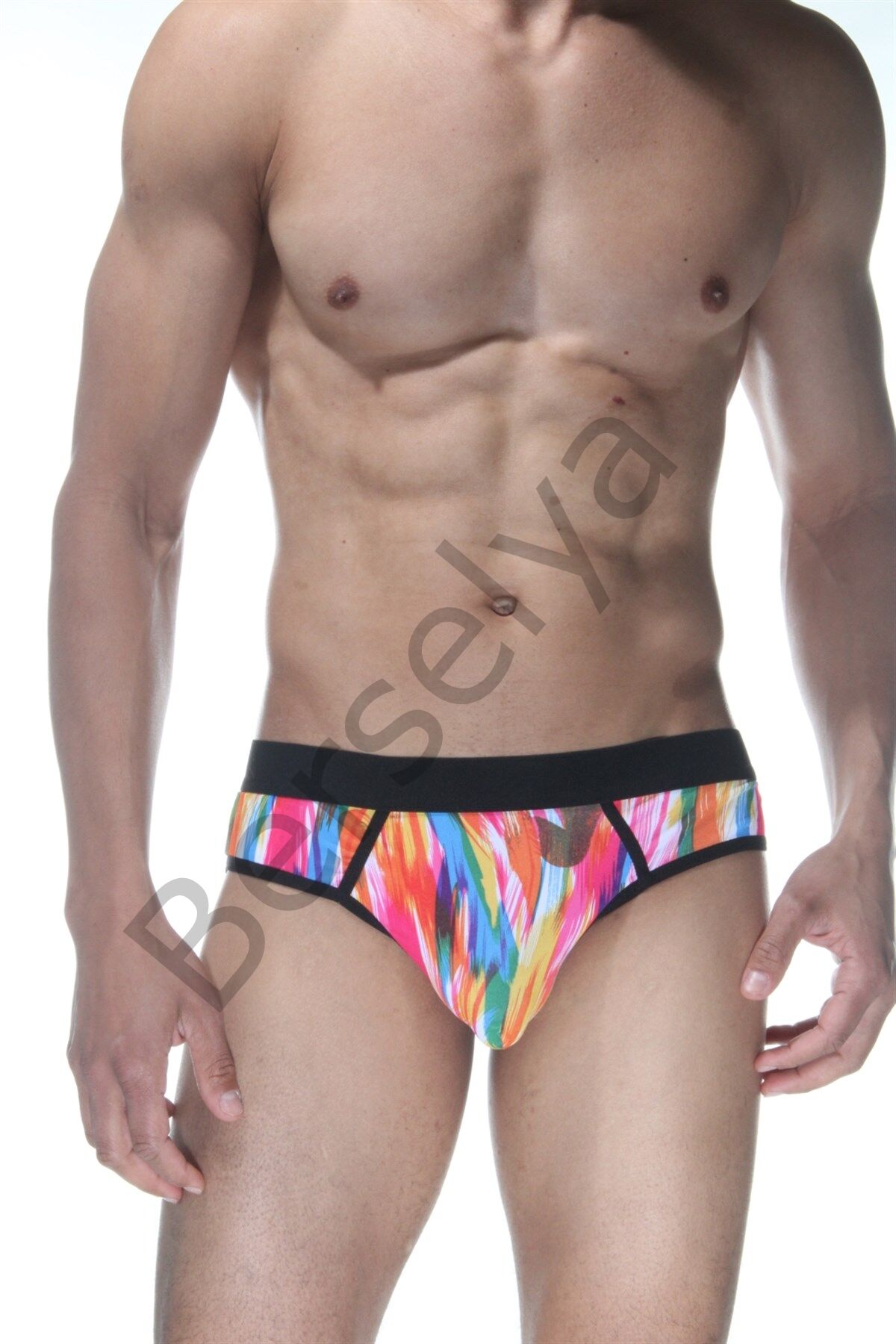 Renkli Jockstrap Fantezi İç Giyim