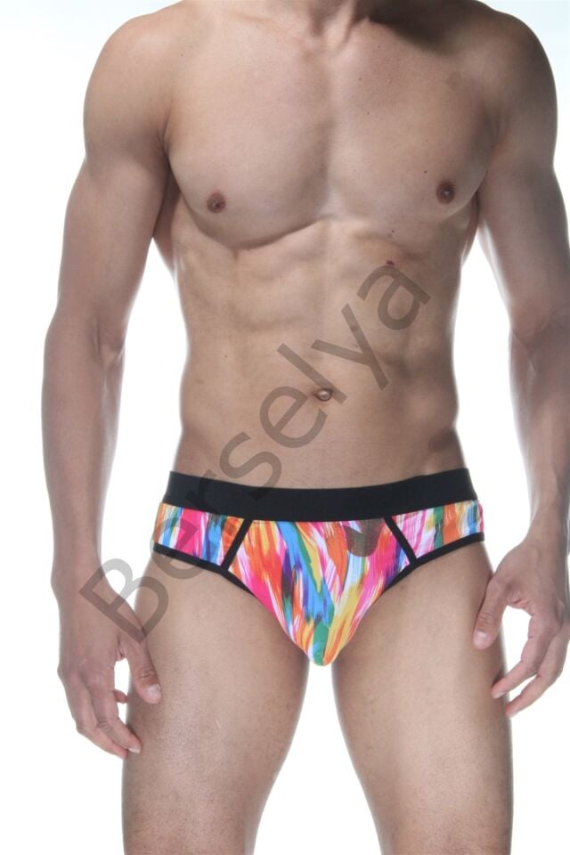 Renkli Jockstrap Fantezi İç Giyim