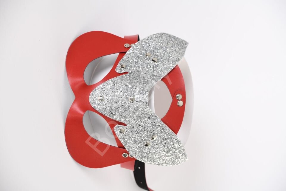 Siyah Harness Fantezi Aksesuar Suni Deri Maske 700851sg