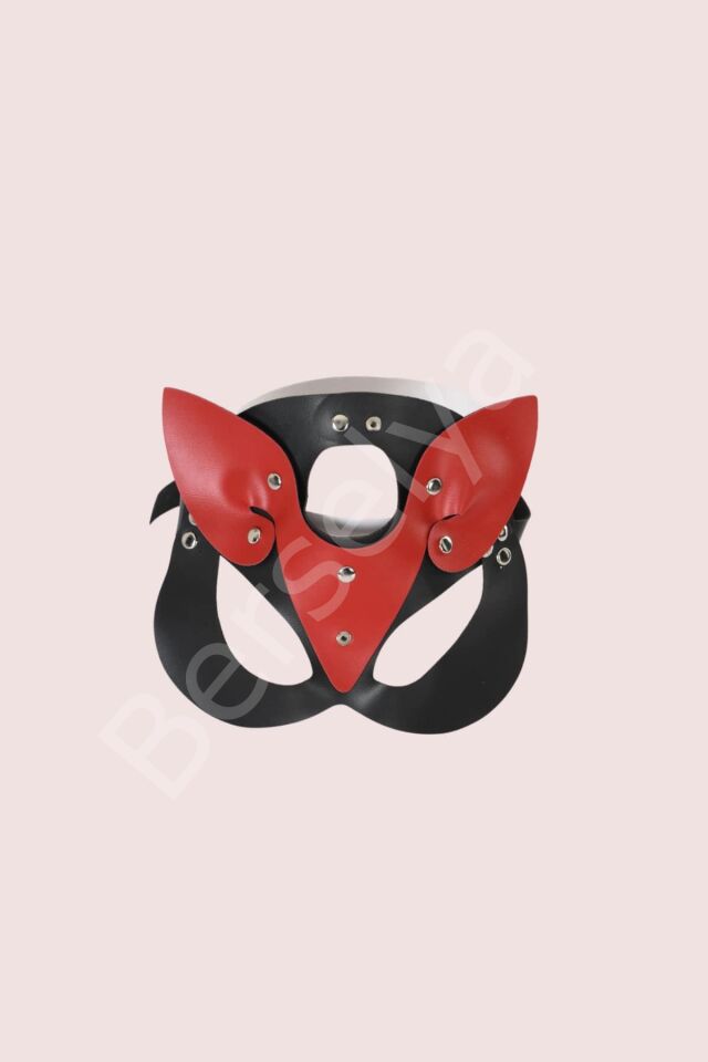 Siyah Harness Fantezi Aksesuar Suni Deri Maske 700851sg