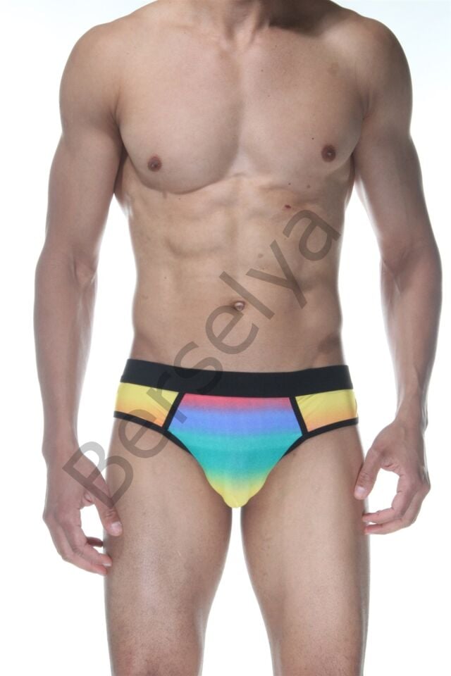 Gökkuşağı Jockstrap Fantezi İç Giyim