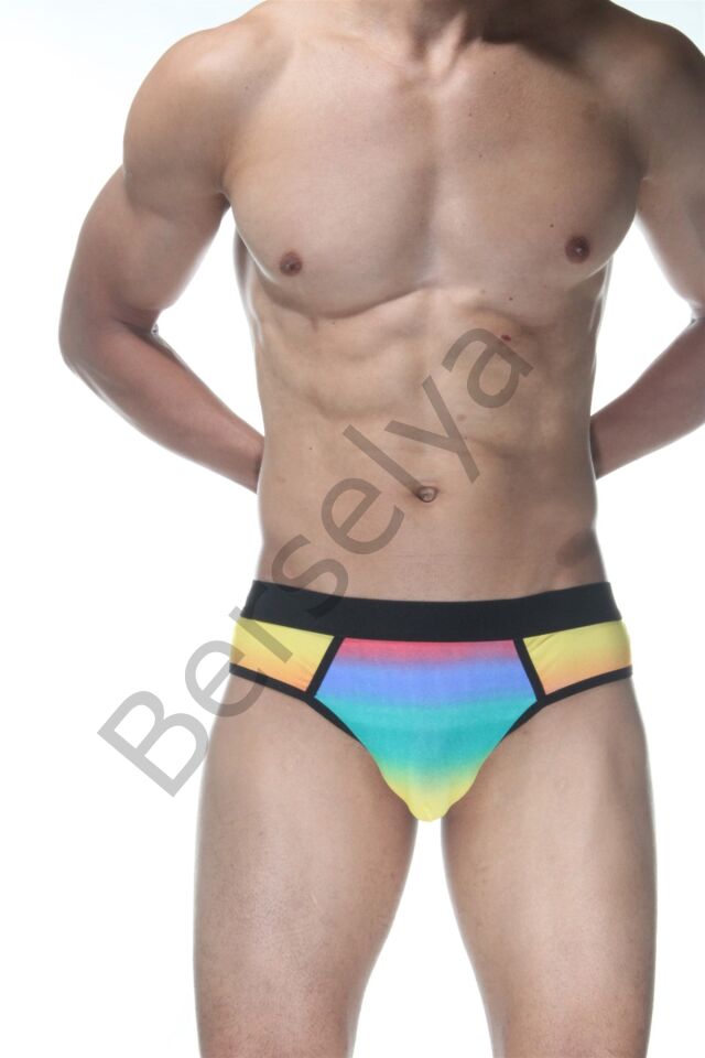 Gökkuşağı Jockstrap Fantezi İç Giyim