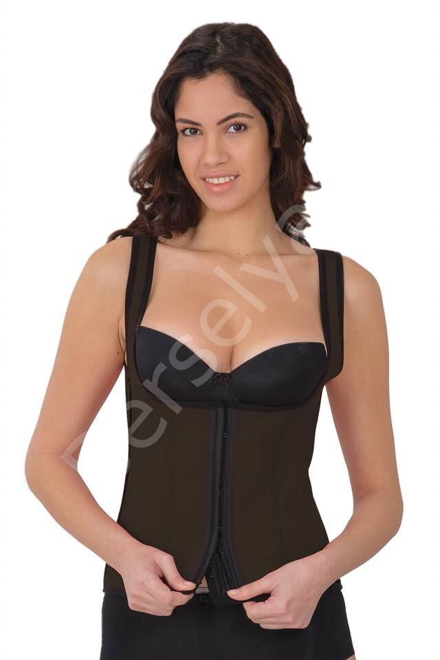 Kahve Mı 9173 Agraflı Göğsü Açık Atlet Korse