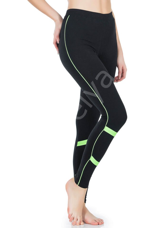 Şeritli Kadın Tayt 0604