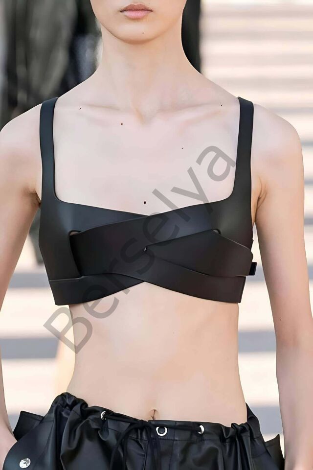 Deri Bra, Deri Sütyen Gögüs Harness - Brf1145