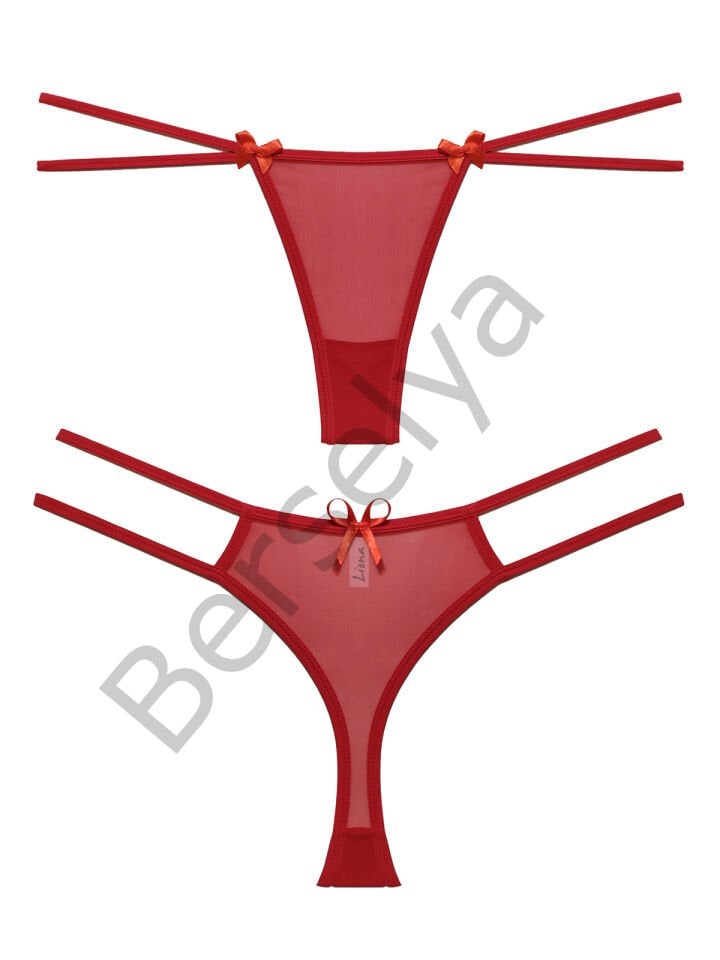 Kadın Fantezi Külot Kırmızı Renk