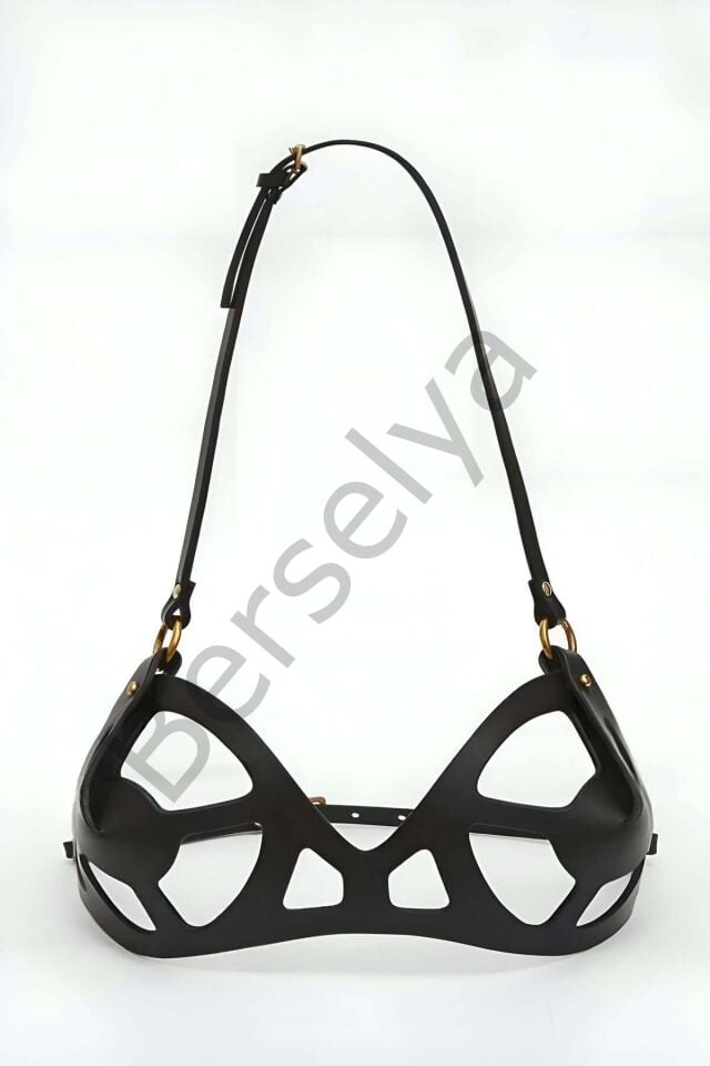 Deri Fantazi Sütyen, Göğüs Harness - Brf1155