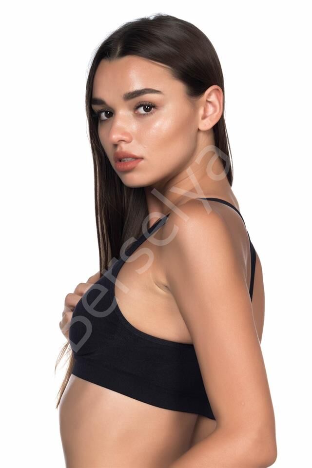 Siyah Emay 4025 Pedli Sporcu Sütyen Korse