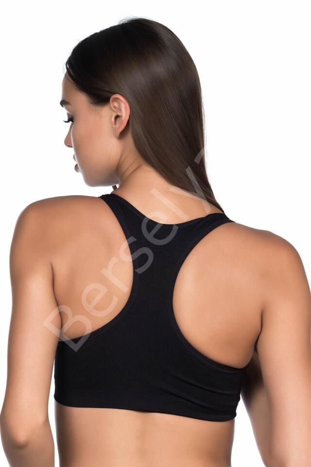 Siyah Emay 4025 Pedli Sporcu Sütyen Korse