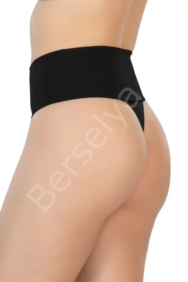 Siyah Mı 2048 Seamless Çift Renk String Korse