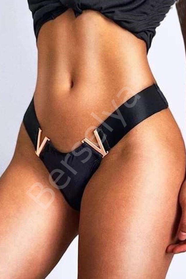 Kadın Fantezi İç Giyim Tanga Külot Perfect Fall 114 Siyah