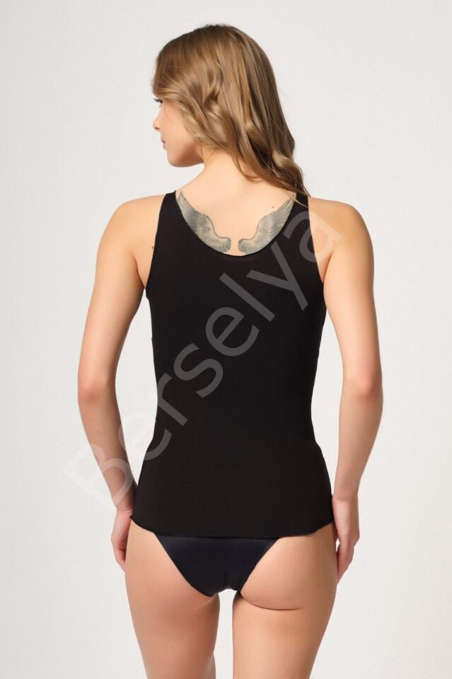 Siyah Mı Emay 2815 Double Cotton Korse Atlet