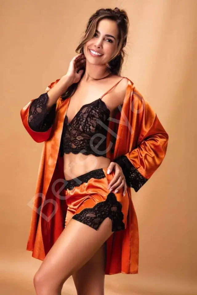 Nurteks 3509  3 Lü Tk Gecelik