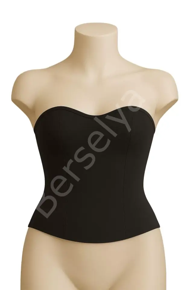 Siyah  9155 Terletici Korse Büstiyer