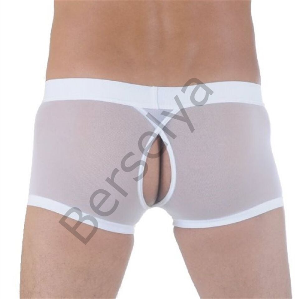 Br291122 Transparan Arkası Açık Mini Boxer