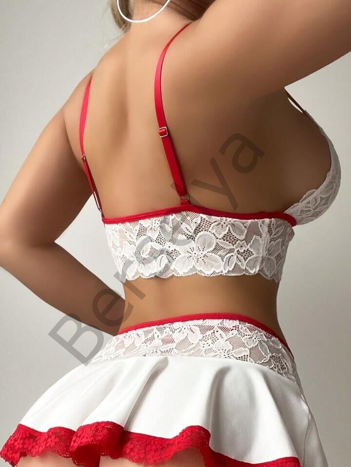 Beyaz Etekli Fantazi Kostüm 3834