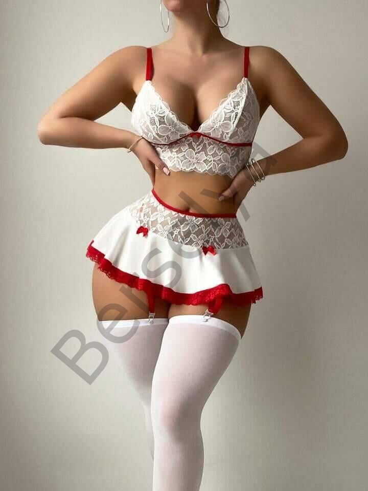 Beyaz Etekli Fantazi Kostüm 3834