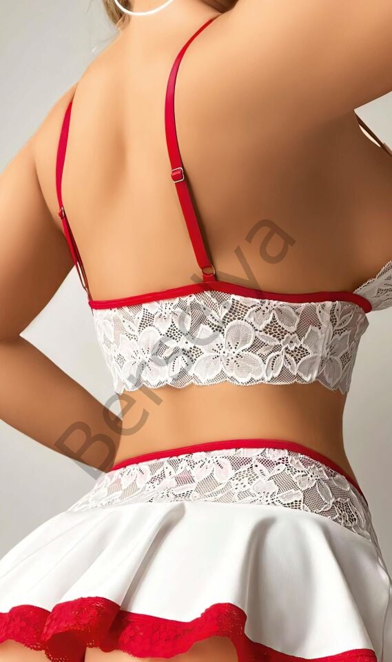 Beyaz Etekli Fantazi Kostüm 3834